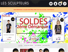 Tablet Screenshot of lessculpteurs.com